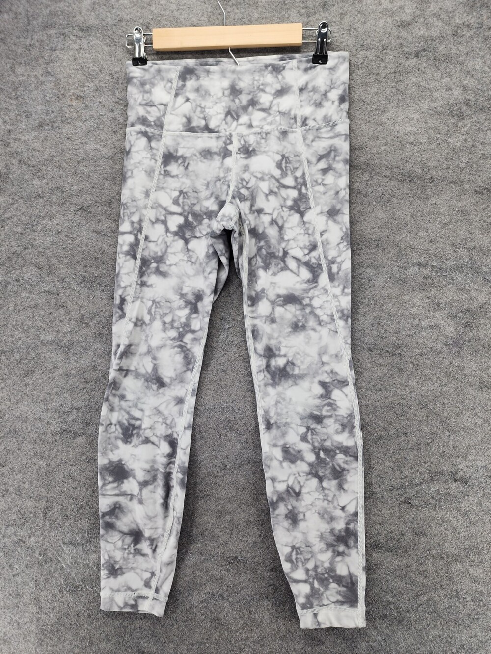 Athleta Leggings Womens Small Pull On Gray Tie Dye